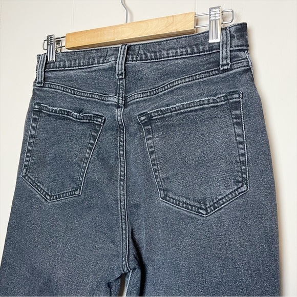 Abercrombie & Fitch Ankle Straight Ultra High Rise Jeans 28 6 black‎ Curve Love - Picture 6 of 14